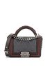 Chanel 100% Leather Gray Paris-Salzburg Chain Handle Boy Flap Bag Quilted Lambskin Small One Size - photo 1
