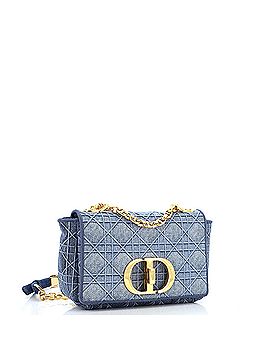 Christian Dior Caro Bag Cannage Embroidered Denim Small (view 2)