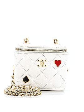 Chanel Coco Casino Vanity Case with Chain Quilted Caviar Mini (view 1)