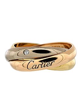 Cartier 5 Diamond Trinity Ring 18K Tricolor Gold (view 1)