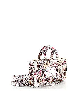 Christian Dior Lady D-Joy Bag Printed Leather and Beaded Embroidery Medium (view 2)