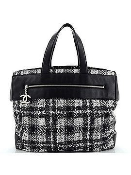 Chanel Front Zip Pocket Tote Printed Nylon Large (view 1)