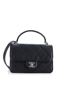 Chanel Coco Lady Top Handle Flap Bag Quilted Calfskin Small (view 1)