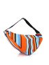 Prada 100% Canvas Plain Multi Color Blue Orange Triangle Logo Zip Crossbody Bag Printed Canvas Large One size - photo 3
