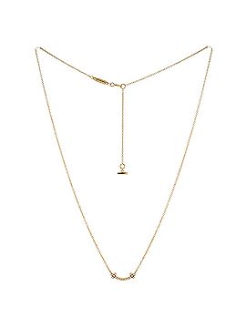 Tiffany & Co. T Smile Pendant Necklace 18K Yellow Gold with Diamonds Mini (view 2)