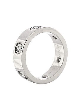 Cartier Love Band 6 Diamonds Ring 18K White Gold with Diamonds (view 2)