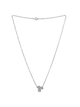 Tiffany & Co. Paper Flowers Pendant Necklace Platinum with Pave Diamonds Small (view 2)