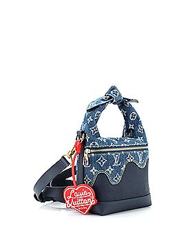 Louis Vuitton Japanese Cruiser Handbag Monogram Denim and Taurillon Leather (view 2)