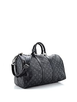 Louis Vuitton Keepall Bandouliere Bag Monogram Eclipse Canvas 45 (view 2)