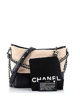 Chanel Bicolor Gabrielle Hobo Quilted Aged Calfskin Medium (view 2)