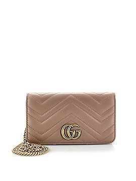 Gucci GG Marmont Chain Flap Bag Matelasse Leather Mini (view 1)
