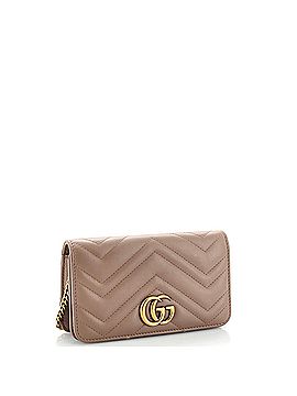 Gucci GG Marmont Chain Flap Bag Matelasse Leather Mini (view 2)