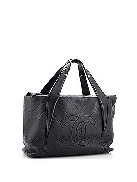 Chanel All Day Long Tote Chevron Leather Medium (view 2)