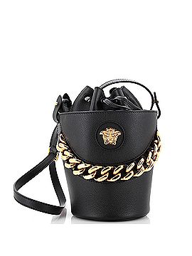 Versace La Medusa Drawstring Bucket Bag Leather Small (view 1)