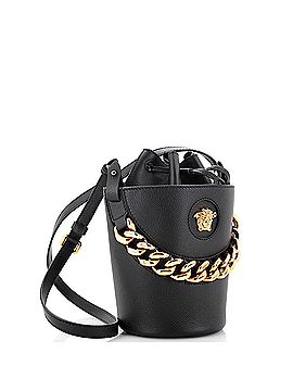 Versace La Medusa Drawstring Bucket Bag Leather Small (view 2)