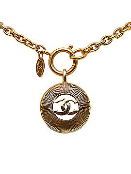 Chanel CC Round Pendant Necklace (view 1)