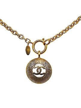 Chanel CC Round Pendant Necklace (view 1)