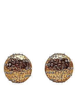 Chanel Rhinestone CC Clip On Earrings (view 1)