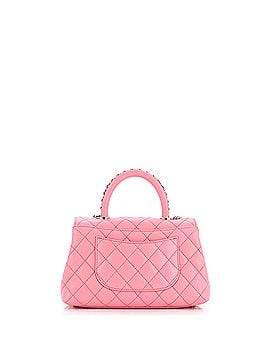 Chanel Coco Top Handle Bag Quilted Caviar with Chain Detail Handle Mini (view 2)