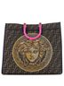 Versace 100% Cotton Brown x Fendi Fendace Sunshine Shopper Tote Embellished Zucca Jacquard Large One Size - photo 1