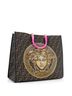 Versace 100% Cotton Brown x Fendi Fendace Sunshine Shopper Tote Embellished Zucca Jacquard Large One Size - photo 3