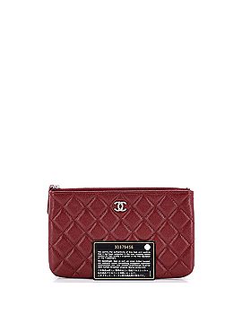 Chanel Classic O Case Pouch Quilted Caviar Small (view 2)