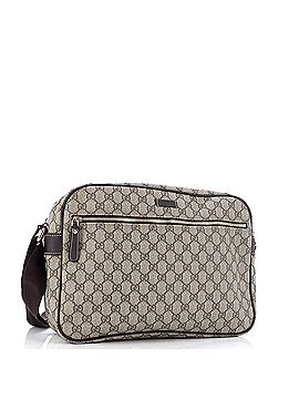 Gucci Front Zip Camera Bag GG Coated Canvas Large (view 2)