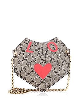 Gucci Valentine's Day Heart Bag Printed GG Coated Canvas Small (view 1)