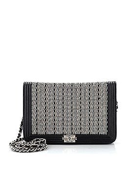 Chanel Boy Wallet on Chain Strass Embellished Leather (view 1)