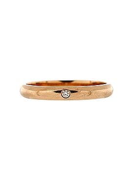 Cartier 1895 Wedding Band Ring 18K Rose Gold with Diamond 2.6mm (view 1)