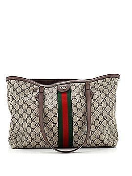 Gucci Ophidia Shopping Tote GG Coated Canvas Medium (view 1)