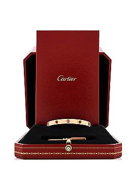 Cartier Love 10 Stone Bracelet 18K Rose Gold with Garnet, Amethyst and Sapphire (view 2)