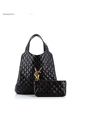 Saint Laurent Icare Shopping Tote Quilted Leather Maxi (view 2)