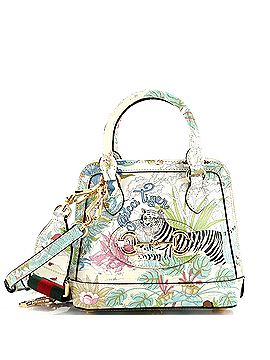Gucci Tiger Horsebit 1955 Top Handle Bag Limited Edition Printed Leather Mini (view 1)