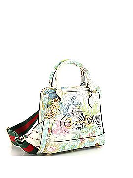 Gucci Tiger Horsebit 1955 Top Handle Bag Limited Edition Printed Leather Mini (view 2)