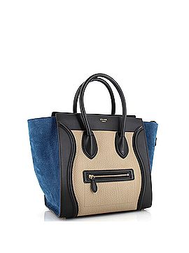 Céline Tricolor Luggage Bag Leather Mini (view 2)