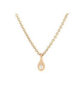 Tiffany & Co. Elsa Peretti Diamonds By The Yard Pendant Necklace 18K Rose Gold with Pear-Shaped Diamond .07CT (view 1)