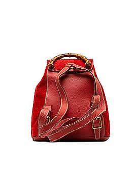 Gucci Bamboo Suede Backpack (view 2)