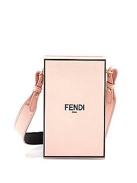 Fendi Logo Vertical Box Crossbody Bag Leather (view 1)