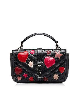 Saint Laurent Monogram Patchwork Hearts and Stars College Chain Wallet (view 1)