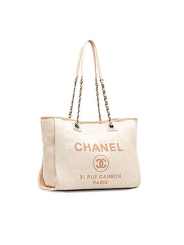 Chanel tote hot sale bag size