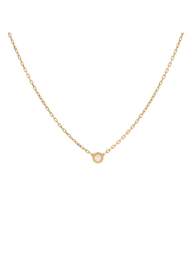 Cartier 100% 18k Yellow Gold Yellow Cartier D'Amour Pendant Necklace ...