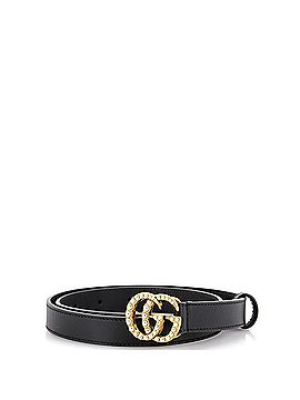 Gucci Pearly GG Marmont Belt Leather Thin (view 1)
