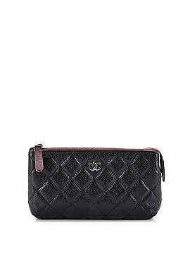 Chanel CC Cosmetic Pouch Quilted Caviar Small (view 1)
