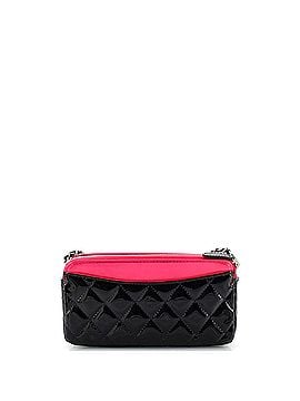 Chanel Double Zip Clutch with Chain Quilted Patent (view 2)