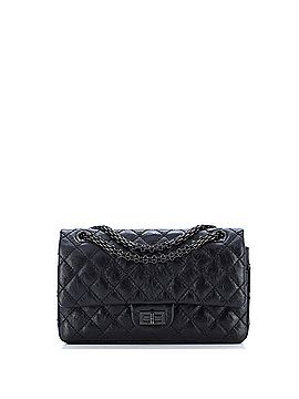 Chanel So Black Reissue 2.55 Flap Bag Quilted Aged Calfskin 225 (view 1)