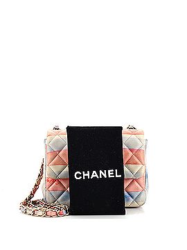 Chanel Square Classic Single Flap Bag Watercolor Printed Quilted Lambskin Mini (view 2)