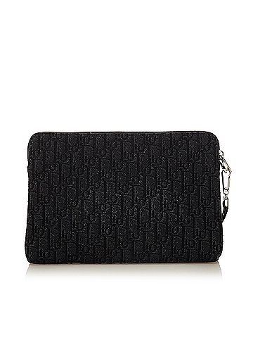 Dior best sale canvas clutch