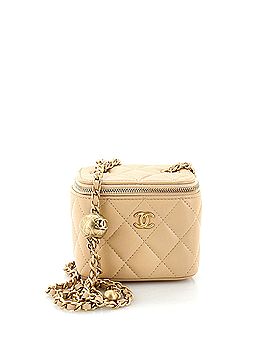 Chanel Pearl Crush Vanity Case with Chain Quilted Lambskin Mini (view 1)