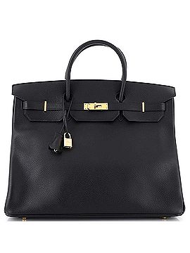 Hermès Birkin Handbag Black Ardennes with Gold Hardware 40 (view 1)
